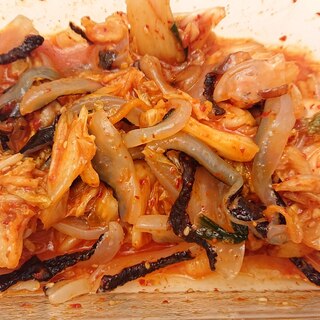韓国風 クラゲとキムチの和え